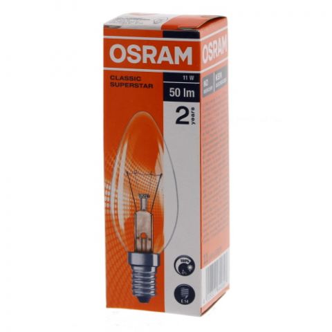 Osram 	CLASSIC S.STAR B 11W E14 Mignon Klar 